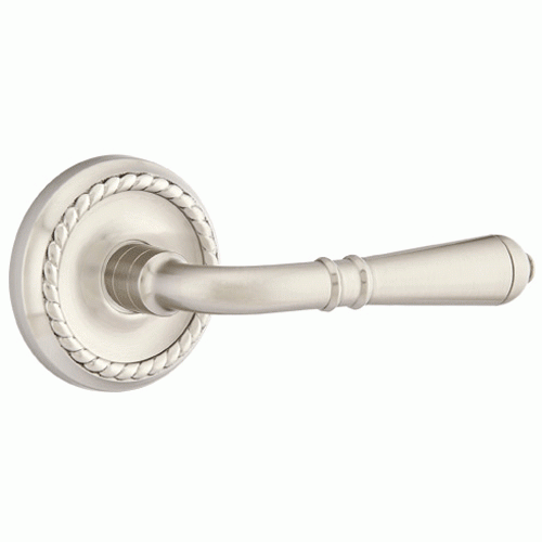 Emtek Solid Brass Turino Lever With Rope Rosette (Many Finishes Available) EMTEK