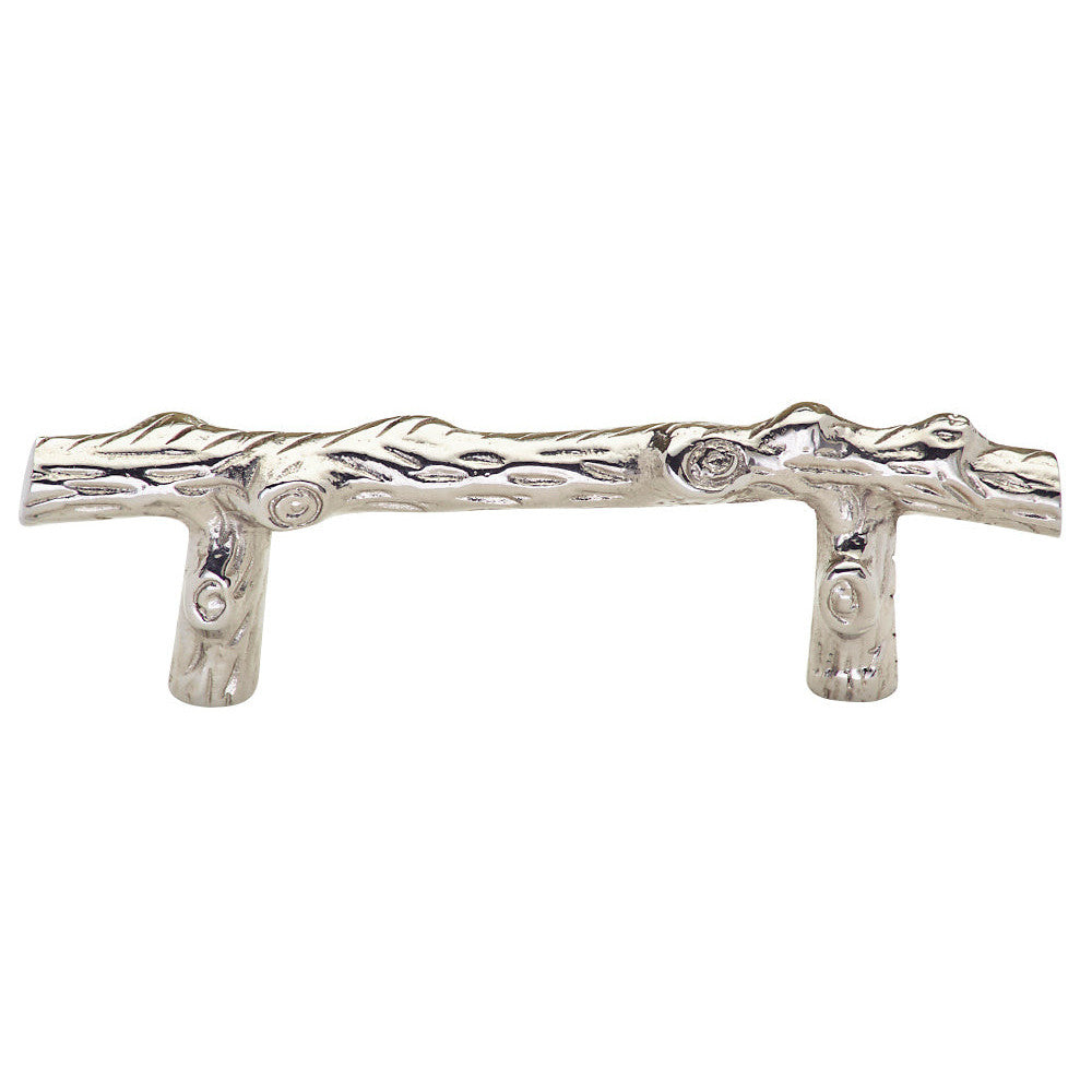 4 1/2 Solid Brass Inch Tree Branch Pull (Polished Chrome Finish) COPPER MOUNTAIN HARDWARE