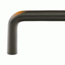 4 1/4 Inch (4 Inch c-c) Solid Brass Wire Pull (Oil Rubbed Bronze Finish) EMTEK