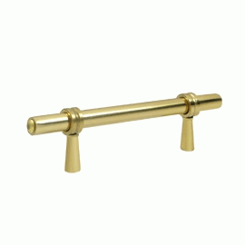 4 3/4 Inch Deltana Solid Brass Adjustable Pull (Polished Brass Finish) DELTANA