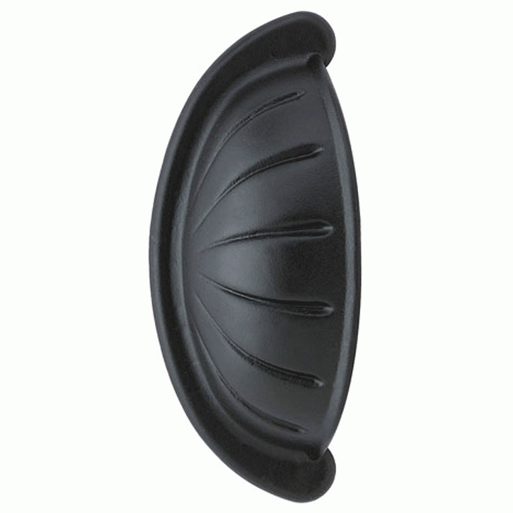 4 3/8 Inch (4 Inch c-c) Tuscany Bronze Bin Pull (Flat Black Finish) EMTEK