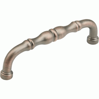 4 5/16 Inch (4 Inch c-c) Colonial Pull (Aurora Bronze Finish) SCHAUB