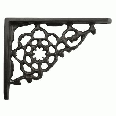 4 Inch Solid Brass Star Shape Shelf Bracket (Oil Rubbed Bronze Finish) COPPER MOUNTAIN HARDWARE