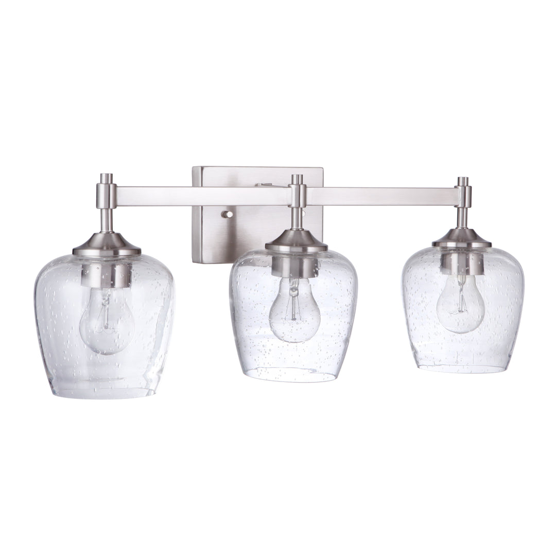 Stellen 3 Light Vanity in Brushed Polished Nickel CRAFTMADE