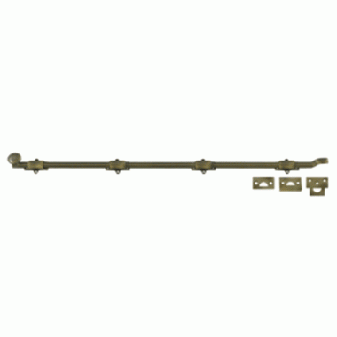 42 Inch Deltana Offset Heavy Duty Surface Bolt (Antique Brass Finish) DELTANA