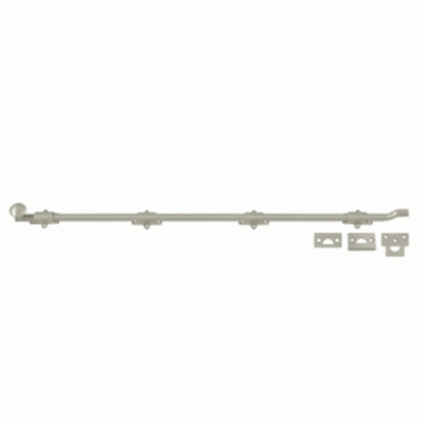 42 Inch Deltana Offset Heavy Duty Surface Bolt (Brushed Nickel Finish) DELTANA