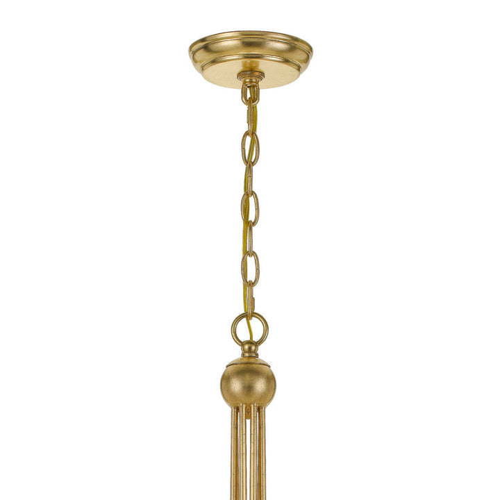 Crystorama Crystorama Metro 8 Light Crystal Beads Antique Gold Chandelier
