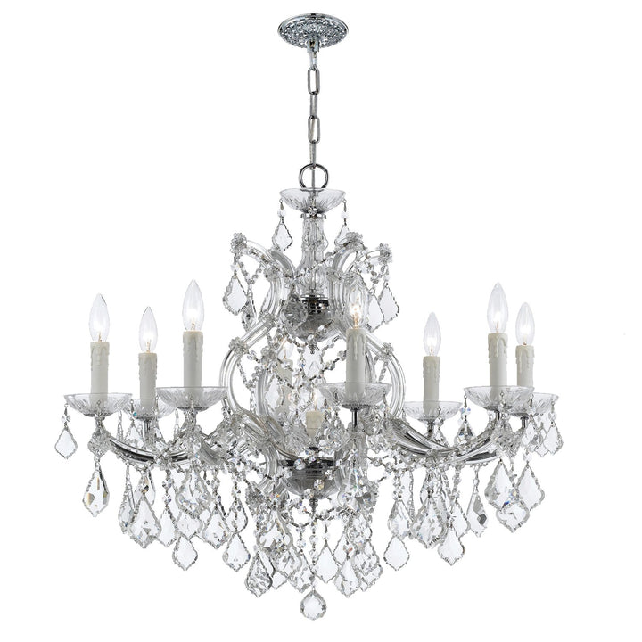 Maria Theresa 9 Light Spectra Crystal Polished Chrome Chandelier Crystorama