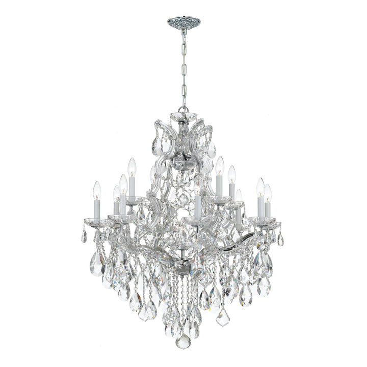 Crystorama Crystorama Maria Theresa 13 Light Spectra Crystal Polished Chrome Chandelier