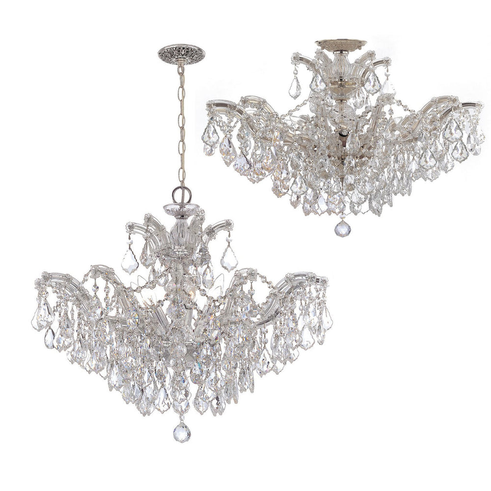 Maria Theresa 6 Light Spectra Crystal Polished Chrome Chandelier Crystorama