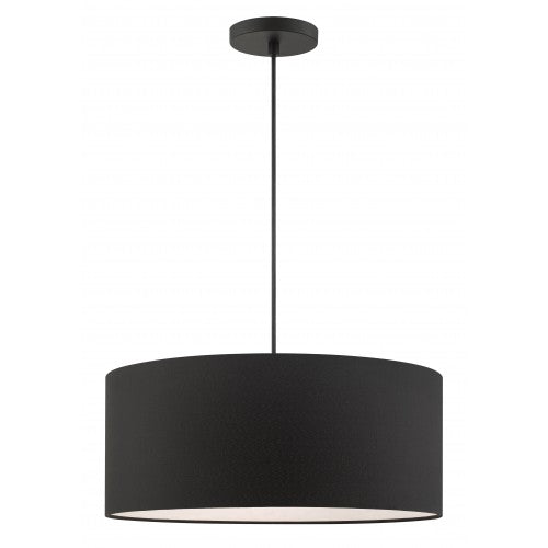 3 Light Black Pendant Livex