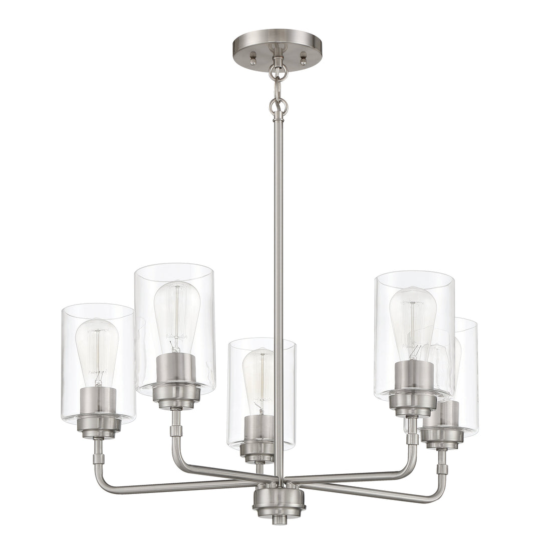 Stowe 5 Light Chandelier in Brushed Polished Nickel CRAFTMADE