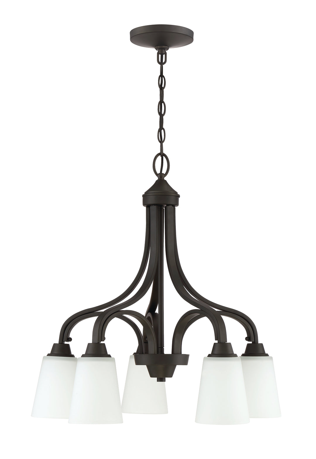 Grace 5 Light Down Chandelier in Espresso CRAFTMADE