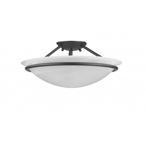 3 Light Bronze Ceiling Mount Livex