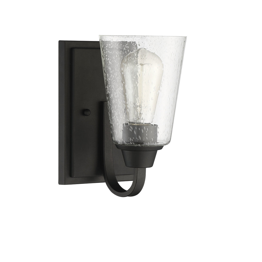 Grace 1 Light Wall Sconce in Espresso (Clear Seeded Glass) CRAFTMADE