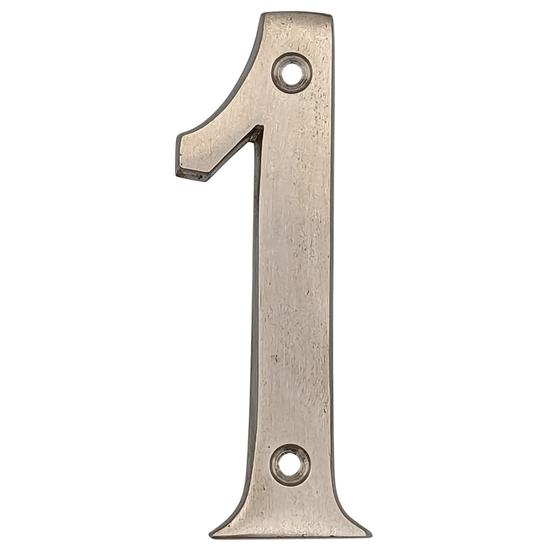 4 Inch Tall House Number 1 COPPER MOUNTAIN HARDWARE