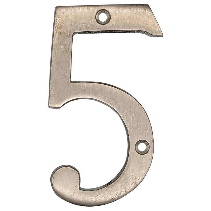 4 Inch Tall House Number 5 COPPER MOUNTAIN HARDWARE