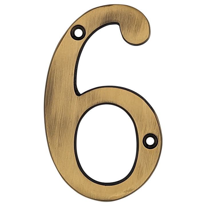 4 Inch Tall House Number 6 or 9 COPPER MOUNTAIN HARDWARE