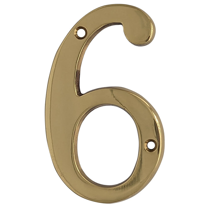 4 Inch Tall House Number 6 or 9 COPPER MOUNTAIN HARDWARE