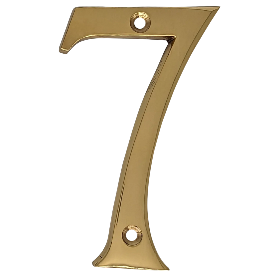 4 Inch Tall House Number 7 COPPER MOUNTAIN HARDWARE