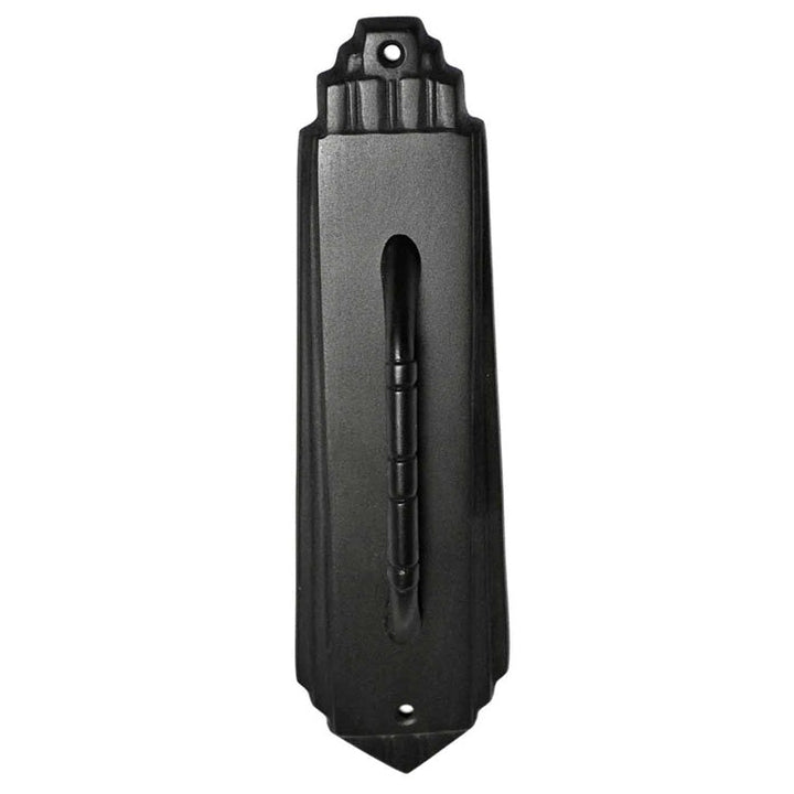 9 Inch Tall Art Deco Style Brass Pull Plate COPPER MOUNTAIN HARDWARE