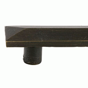 5 1/2 Inch (4 Inch c-c) Sandcast Bronze Pyramid Pull (Medium Bronze Finish) EMTEK