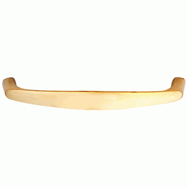 5 1/2 Inch Overall (5 Inch c-c) Traditional Solid Brass Pull (Polished Brass Finish) COPPER MOUNTAIN HARDWARE