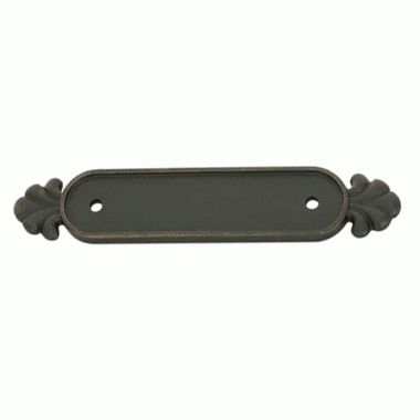 5 1/4 Inch (3 Inch c-c) Tuscany Bronze Back Plate (Medium Bronze Finish) EMTEK