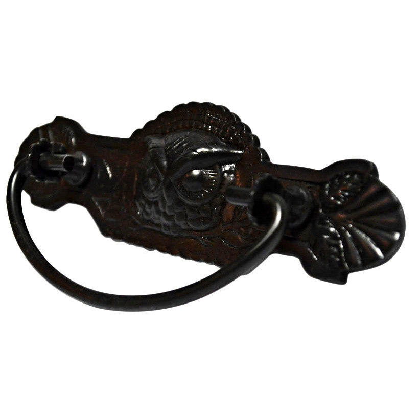 5 Inch (3 Inch c-c) Eastlake Owl Bin Pull (Oil Rubbed Bronze Finish) COPPER MOUNTAIN HARDWARE