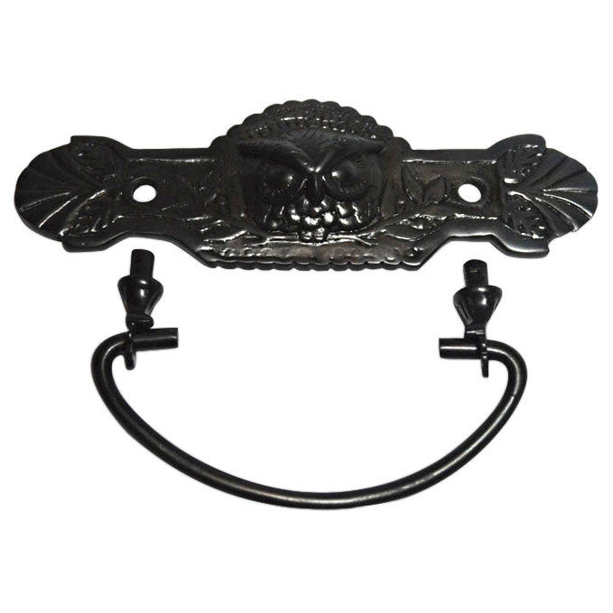 5 Inch (3 Inch c-c) Eastlake Owl Bin Pull (Oil Rubbed Bronze Finish) COPPER MOUNTAIN HARDWARE