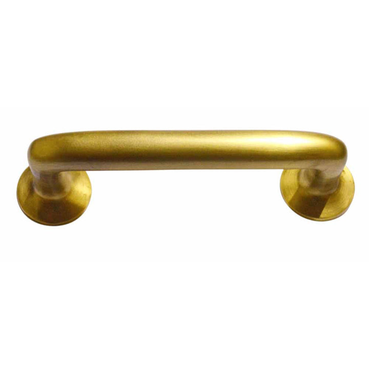 5 Inch (4 Inch c-c) Traditional Solid Brass Cabinet Pull (Antique Brass Finish) Copper Mountain Hardware