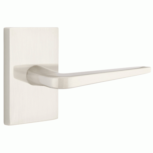 Emtek Solid Brass Athena Lever With Modern Rectangular Rosette (Several Finish Options) EMTEK