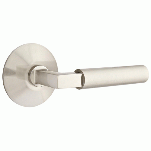 Emtek Solid Brass Hercules Lever With Modern Rosette (Several Finish Options) EMTEK