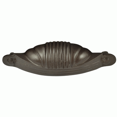 5 Inch Overall (4 Inch c-c) Solid Brass Marquee Pull (Oil Rubbed Bronze Finish) COPPER MOUNTAIN HARDWARE