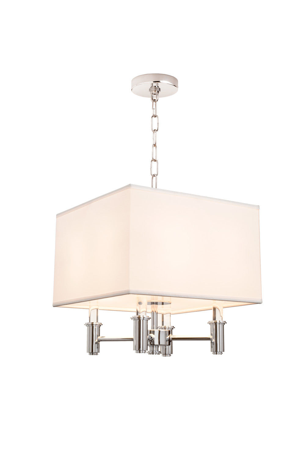 DuPont 4 Light Square Convertible Pendant - Semi Flush Mount Kalco