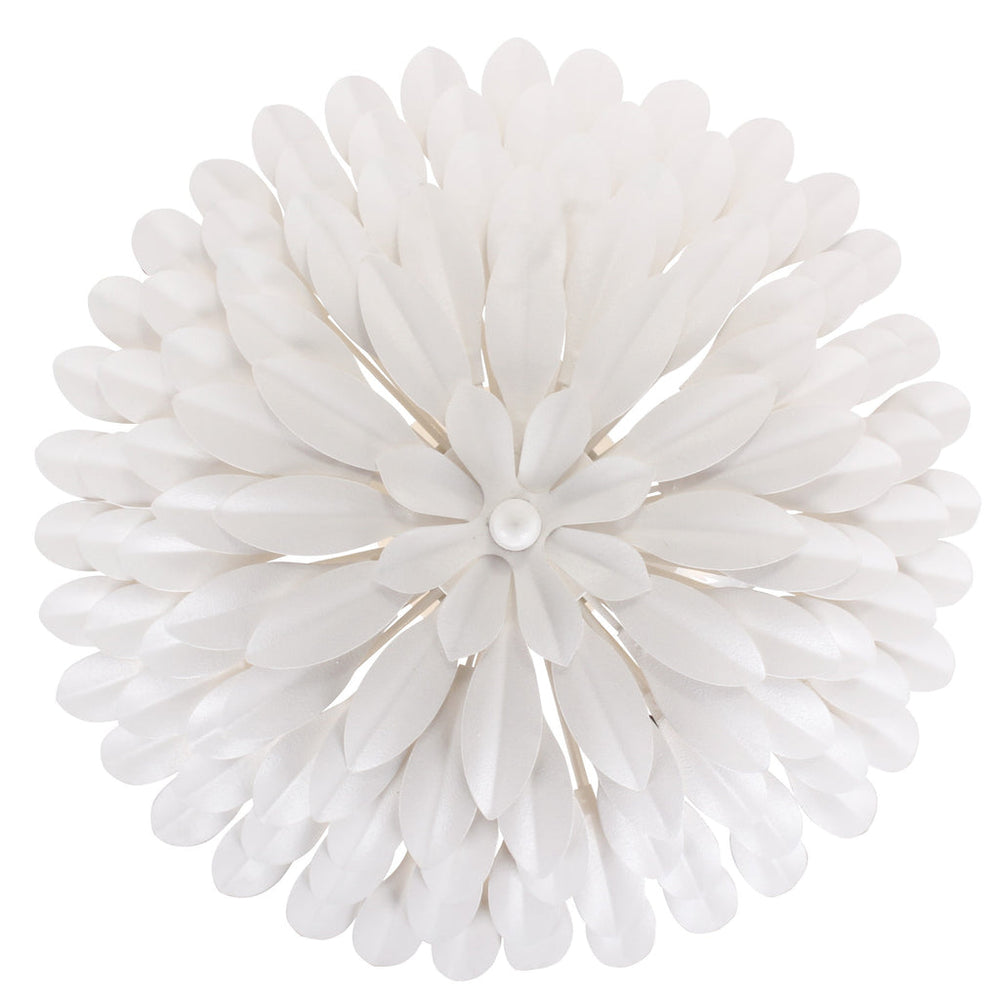 Broche 4 Light Matte White Semi Flush Mount Crystorama