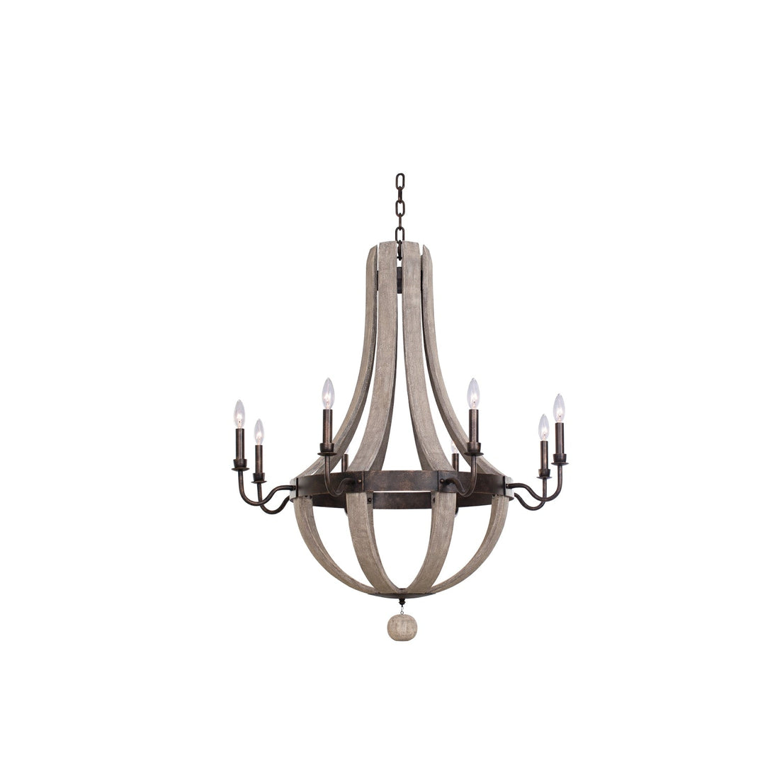 Harper 8 Light Chandelier Kalco