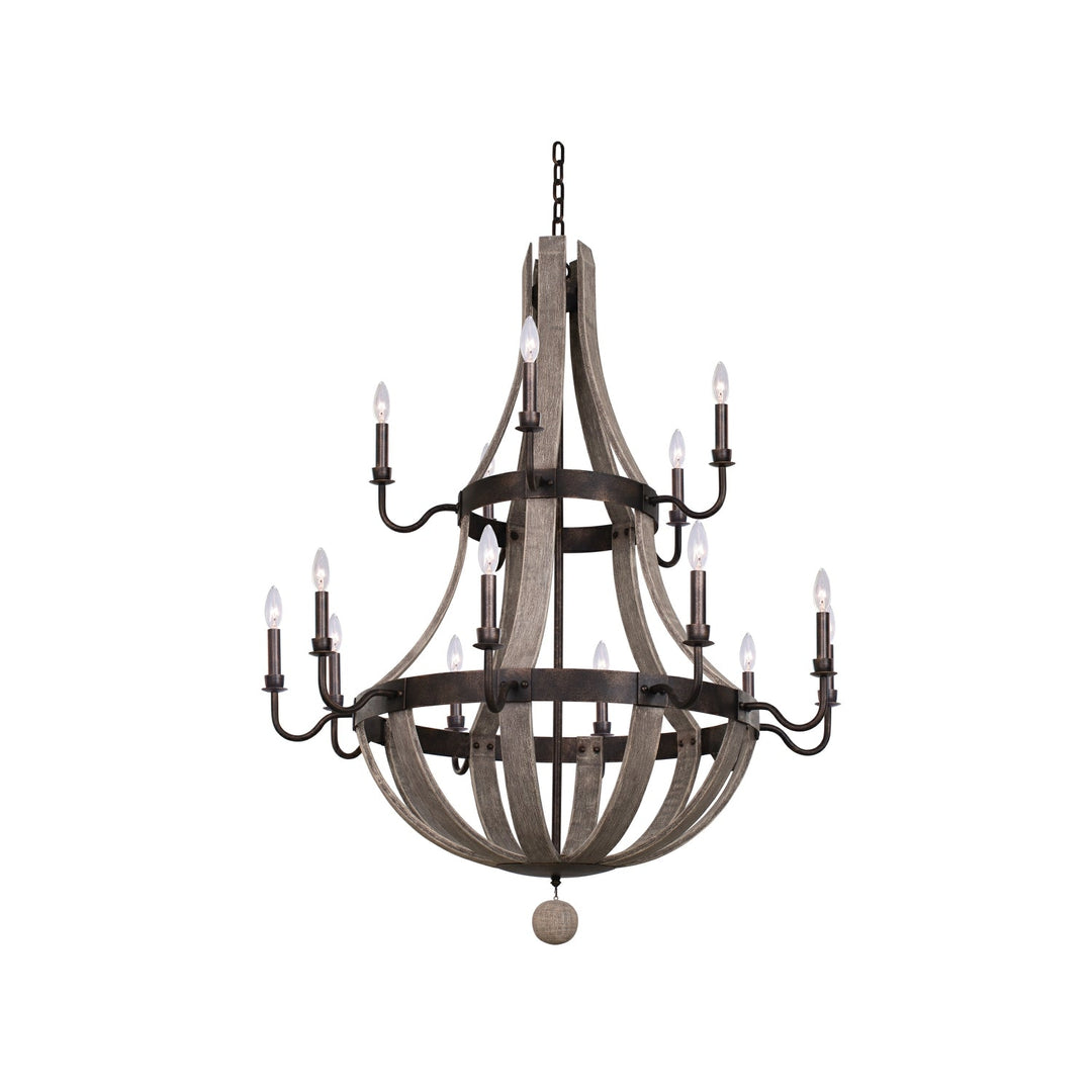 Harper (10+5) Light 2 Tier Chandelier Kalco