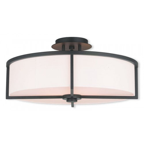 4 Light Bronze Ceiling Mount Livex