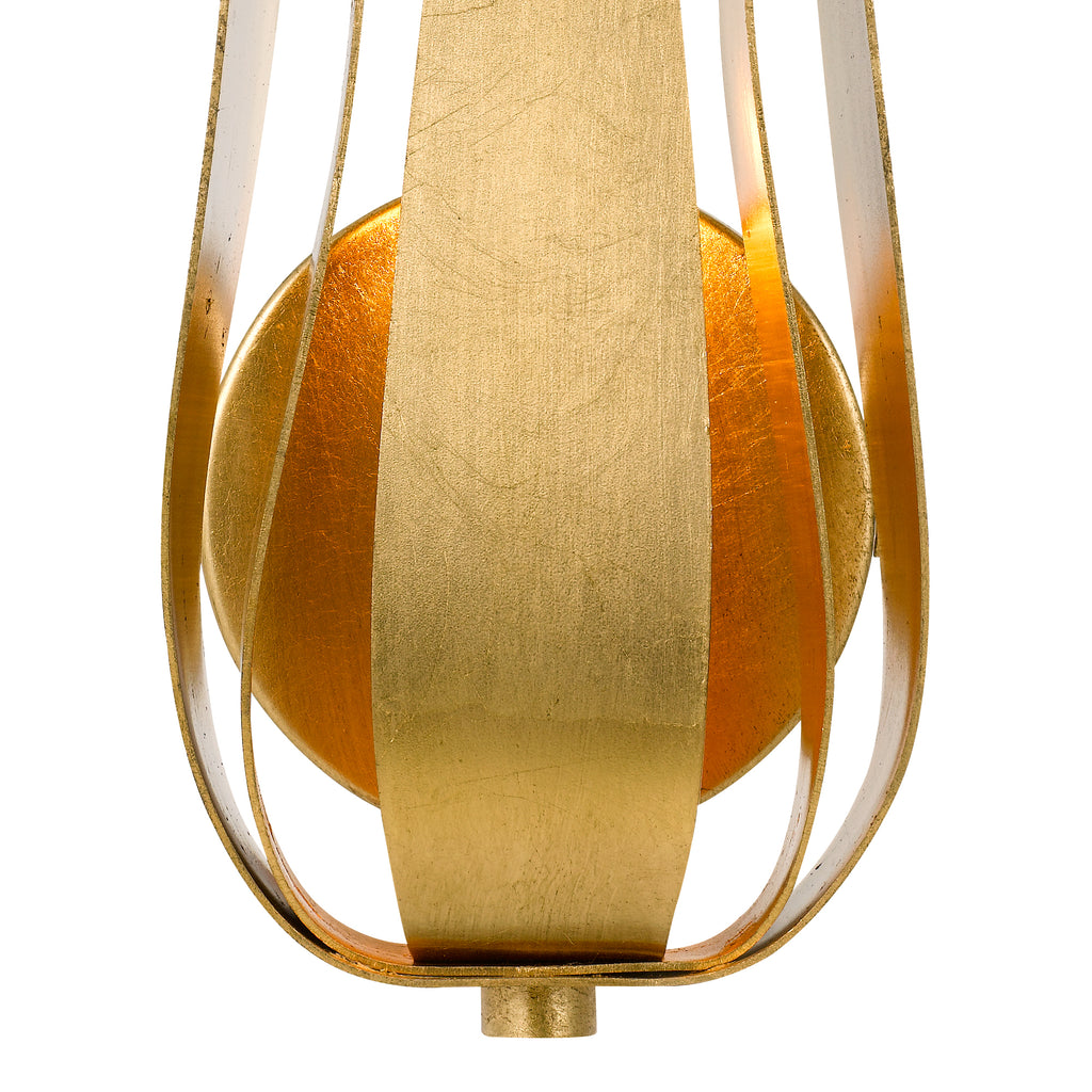 Crystorama Crystorama Broche 1 Light Antique Gold Sconce