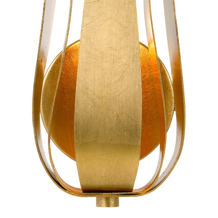 Crystorama Crystorama Broche 1 Light Antique Gold Sconce