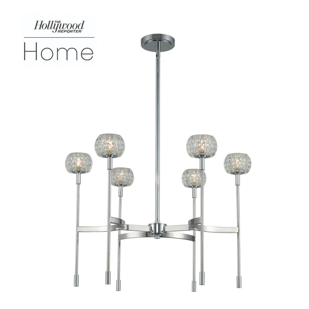 Mae 6 Light Chandelier Kalco