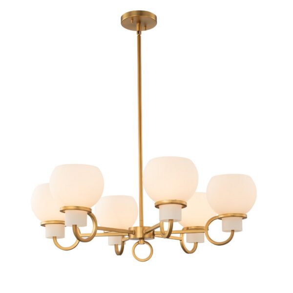 Ascher 6 Light Chandelier Kalco