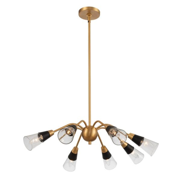 Ponti 8 Light Chandelier Kalco