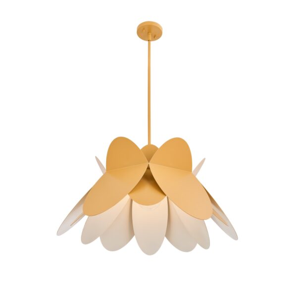 Flor 26 In Harvest Yellow Pendant Kalco