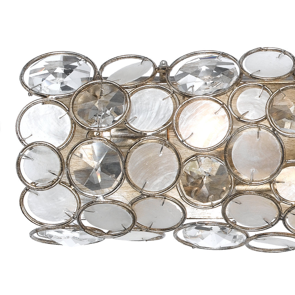 Palla 4 Light Antique Silver Bathroom Vanity Crystorama