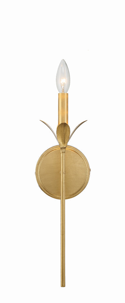 Crystorama Crystorama Broche 1 Light Antique Gold Sconce
