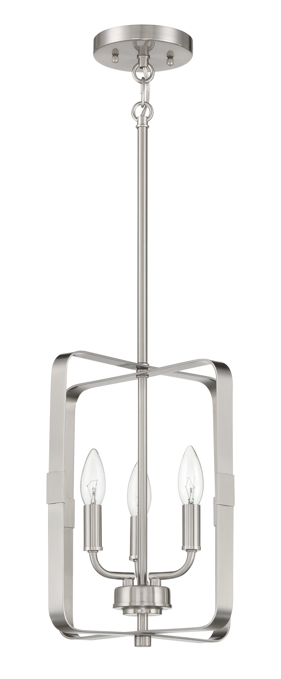 Stowe 3 Light Foyer in Brushed Polished Nickel Pendant Craftmade