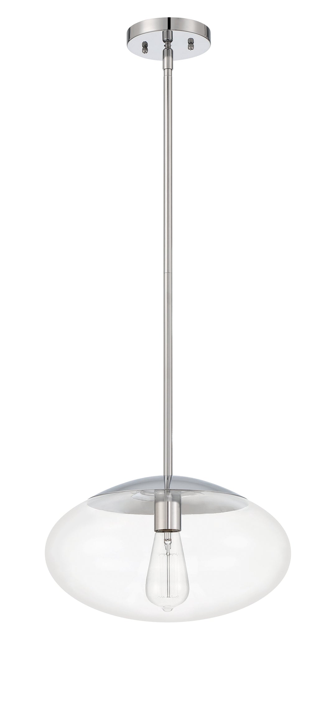 Gaze 1 Light 14" Pendant in Chrome Pendant Craftmade