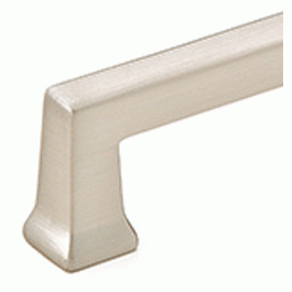 Emtek 6 5/8 Inch (6 Inch c-c) Solid Brass Alexander Pull (Brushed Nickel Finish) EMTEK